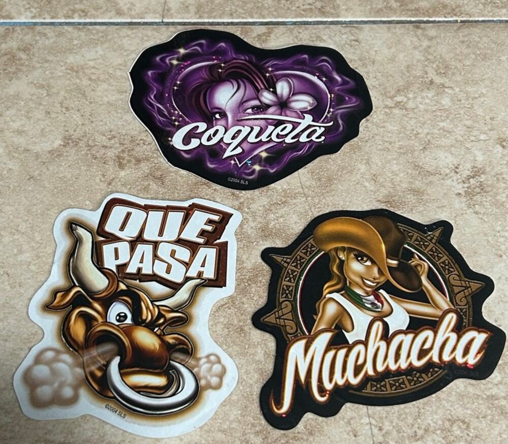 Y2K Vending Machine Chicano Y2K Vintage Stickers Lot Bundle Viva Mexico